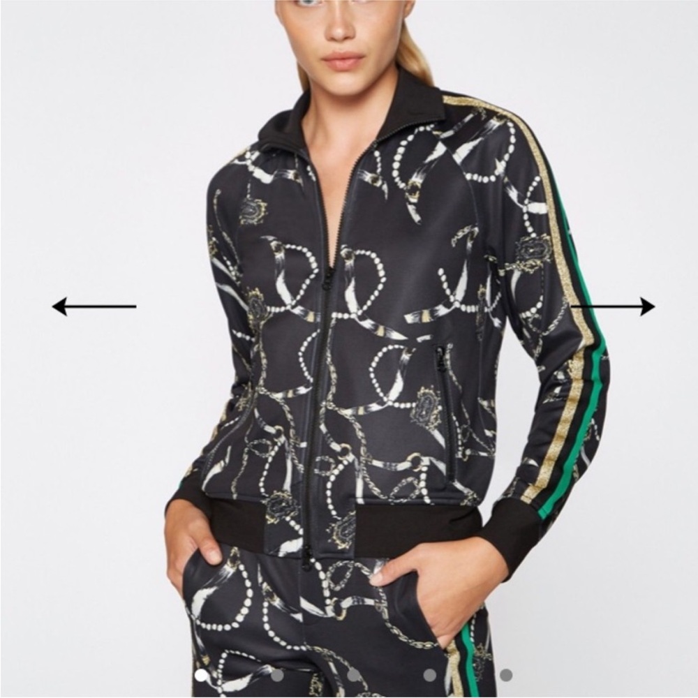 Pam & Gela Black and White Patterned Jacket